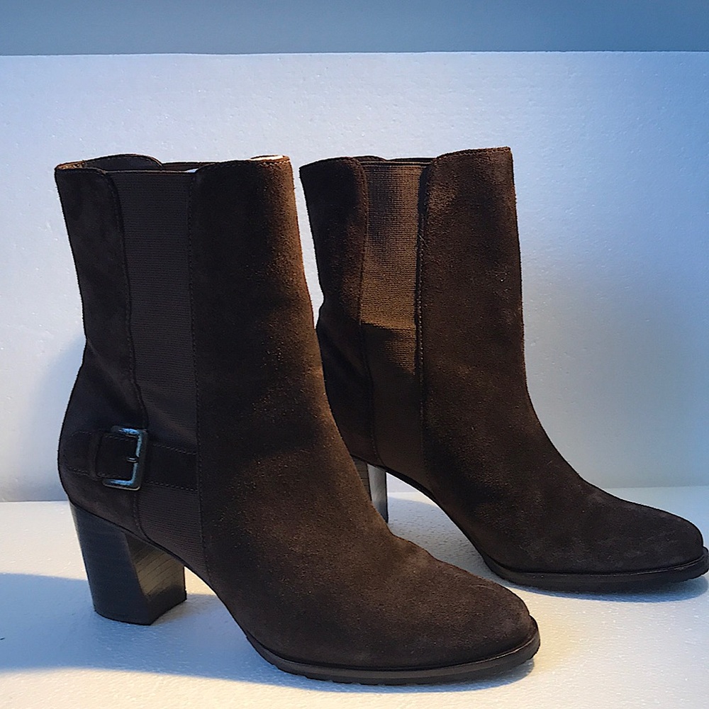 Cole Haan Callahan Short Boot - Dk Chocolate Suede